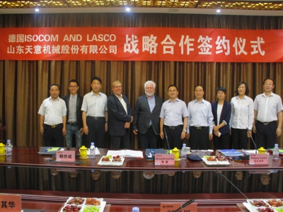 天意机械与德国ISOCOM  AND LASCO签署战略合作